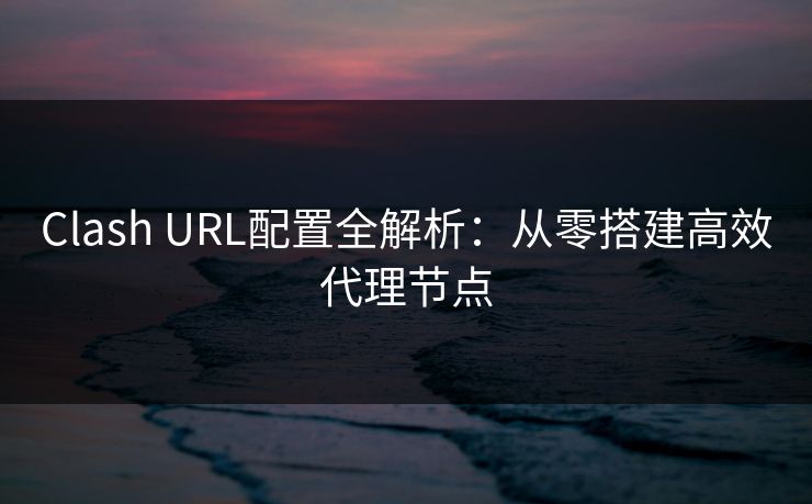 Clash URL配置全解析：从零搭建高效代理节点  第1张