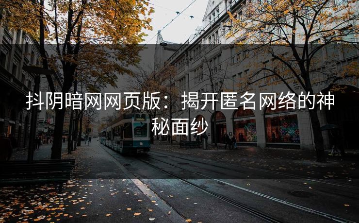 抖阴暗网网页版：揭开匿名网络的神秘面纱